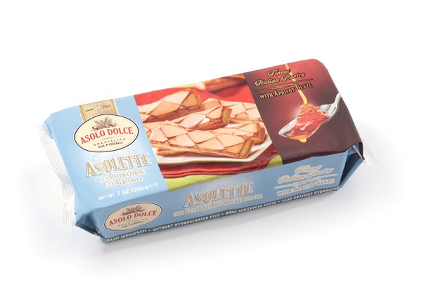 Pasta sfoglia, sfogliette glassate, produzione e vendita - asolette 200gr