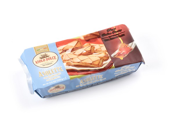 Pasta sfoglia, sfogliette glassate, produzione e vendita - asolette 200gr