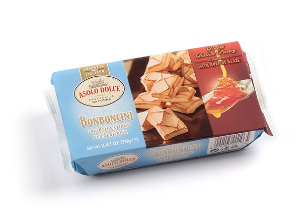 Pasta sfoglia, sfogliette glassate, produzione e vendita - bomboncini 70gr